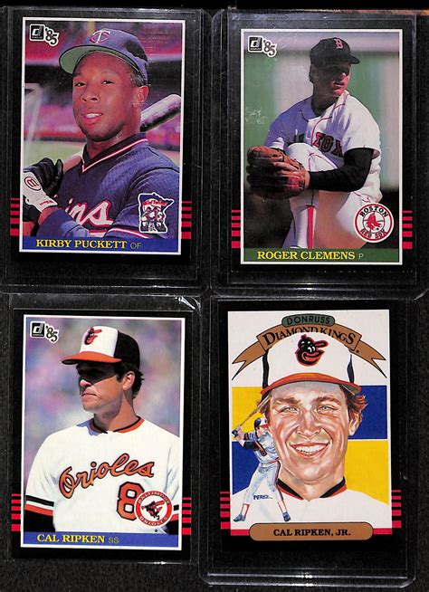 85 donruss baseball cards|1985 donruss complete set.